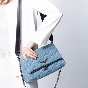 Zadig Et Voltaire Rocky in quilted denim